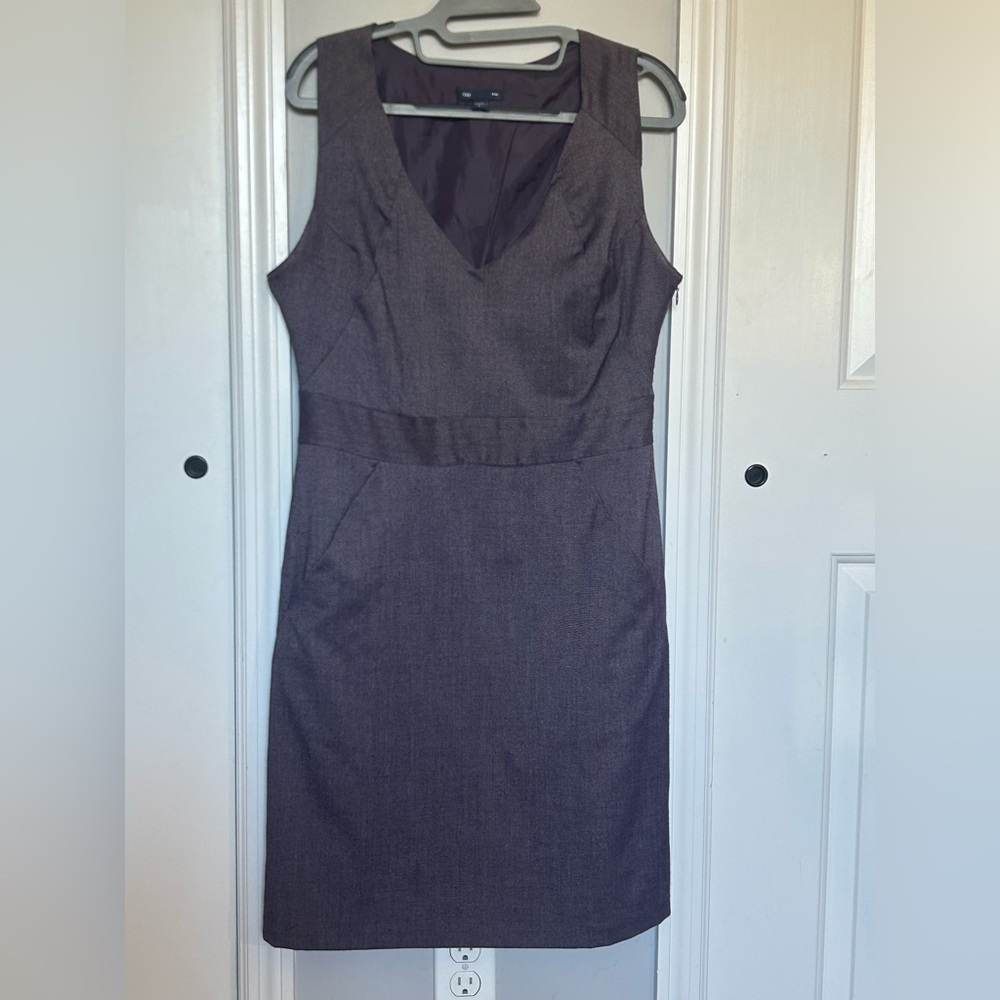 63. GAP Purple Sleeveless V-Neck Sheath Dress